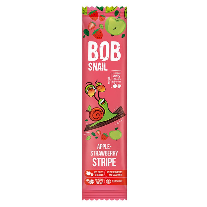 Bob Snail Stripe obuolių-braškių 14g