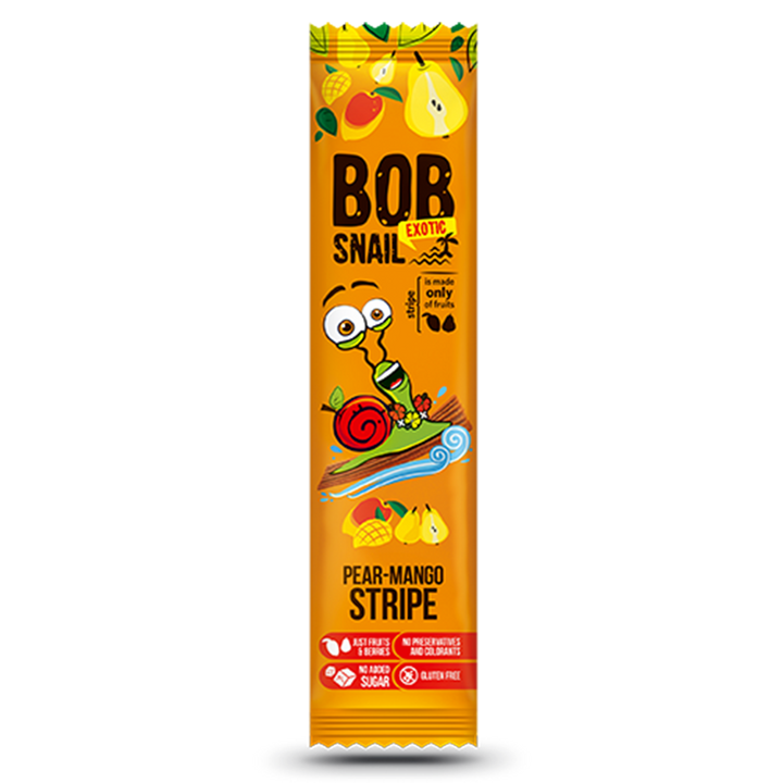 Bob Snail Stripe kriaušės-mango 14g