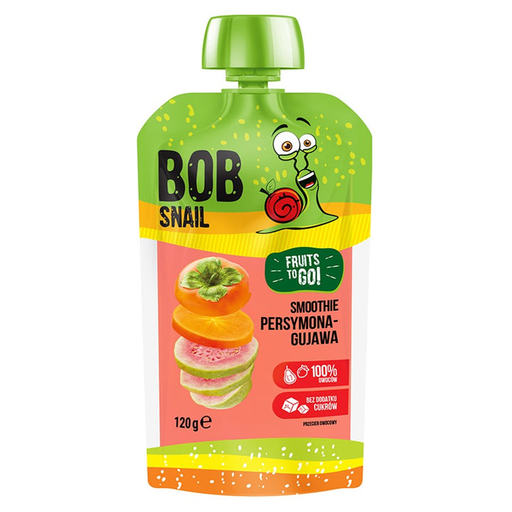 Persimonų-gvajavos kokteilis be pridėtinio cukraus Bob Snail, 120g