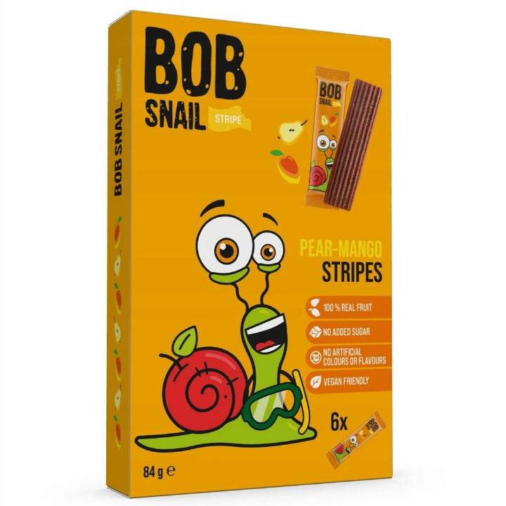 Bob Sraigių vaisių juostelės kriaušės-mango 84g