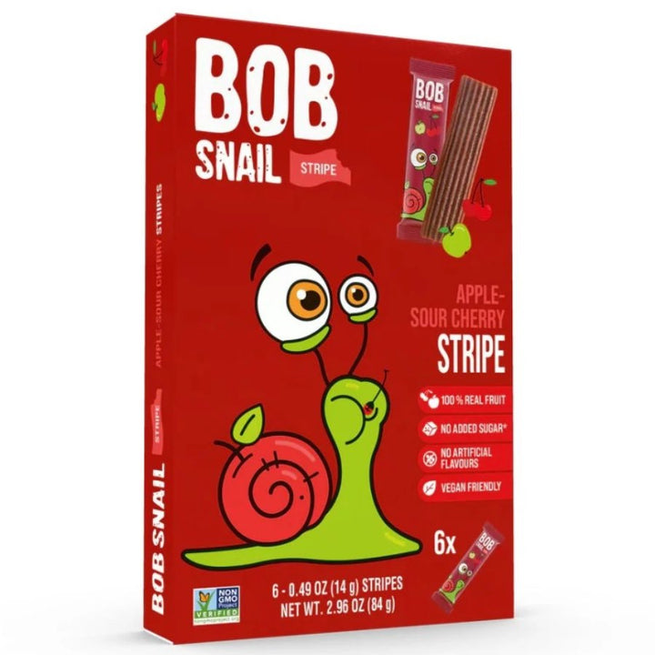 Bob Snail obuolių-vyšnių vaisių juostelės 84g