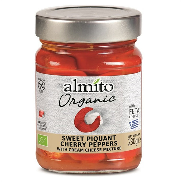 Pipirai įdaryti BIO ALMITO kreminiu sūriu, 230g