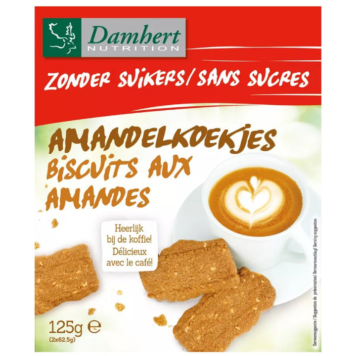 Damhert becukriai migdoliniai sausainiai, 125g