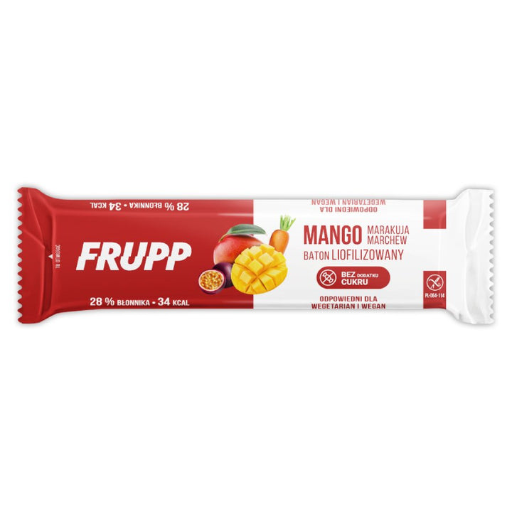 Celiko mango-pasifloros-morkos Frupp batonėlis, 10g
