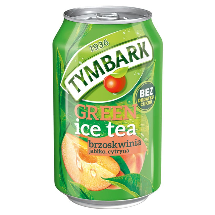 Green Ice Tea persikų be pridėtinio cukraus Tymbark 330ml