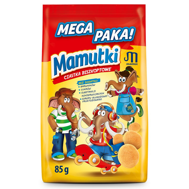 Mamutki - biskvitai be pridėtinio cukraus 85g