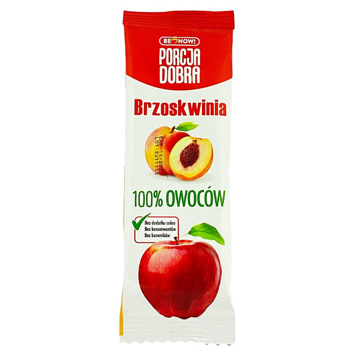 Obuolių-persikų užkandis Porcja Dobra, 16g