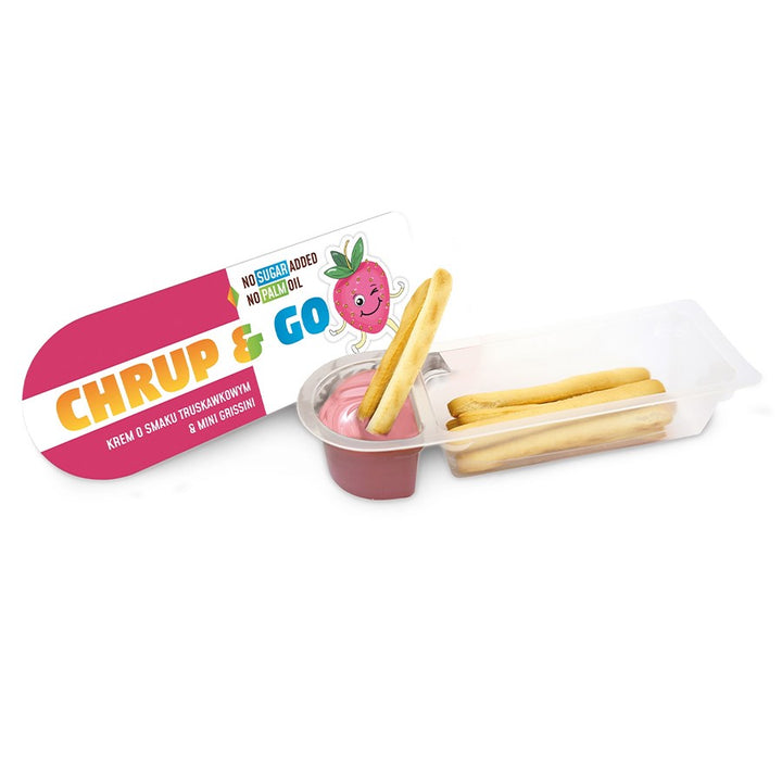 Chrup and GO - saldus užkandis su braškių skoniu CD, 22g