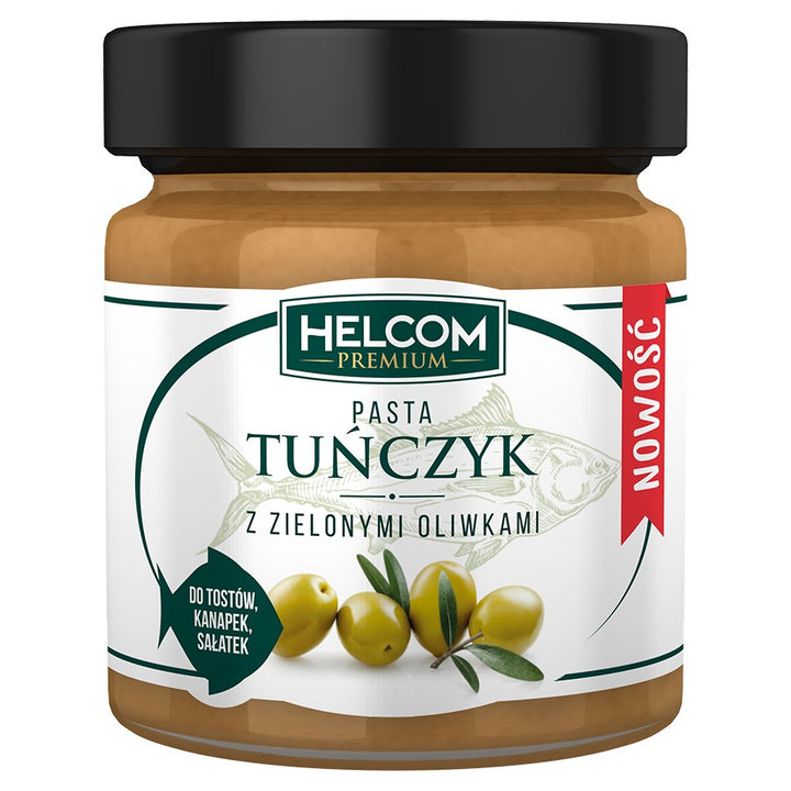 Tuno pasta su žaliosiomis alyvuogėmis Helcom 180g