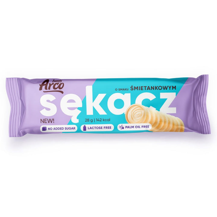 Sękacz su grietinėlės skonio, be pridėtinio cukraus, be laktozės Arco Sweets 28g