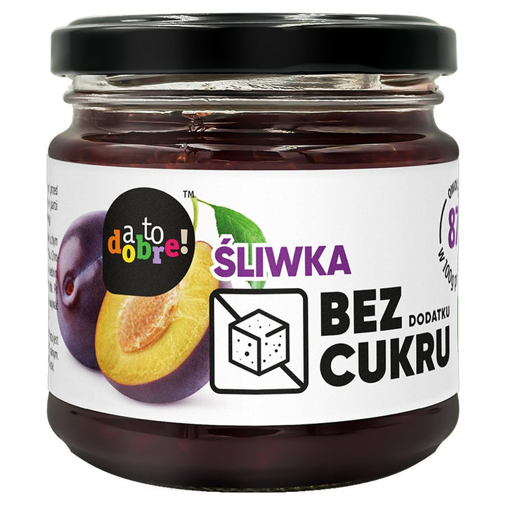 Slyva be pridėtinio cukraus, uogienės konsistencijos A To Dobre!, 195g
