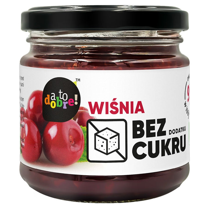 Vyšnia be pridėtinio cukraus, uogienės konsistencijos A To Dobre! 195 g