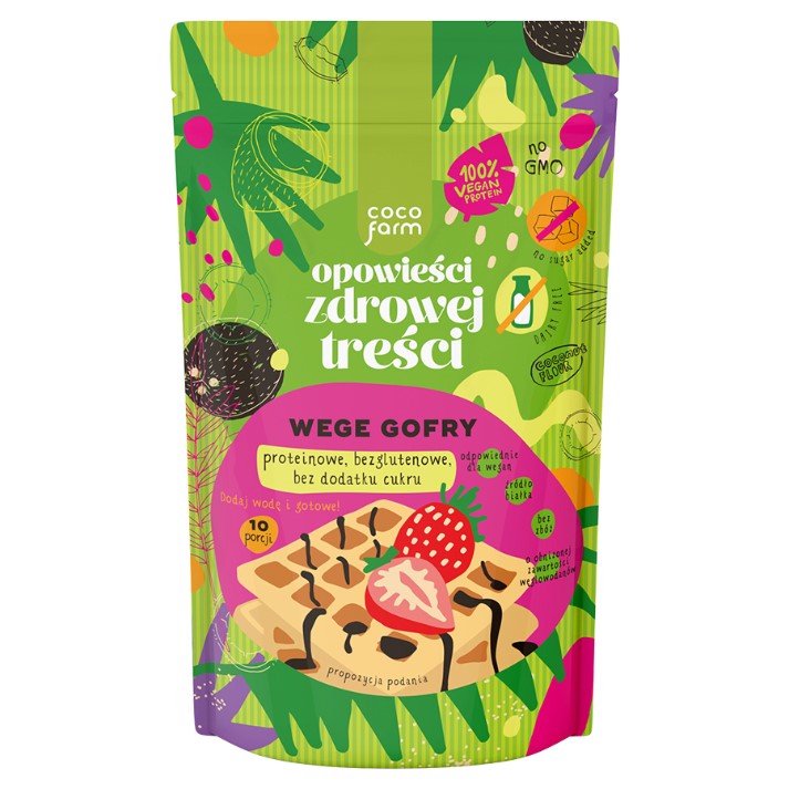 Coco Farm veganiškas vaflių mišinys 345g
