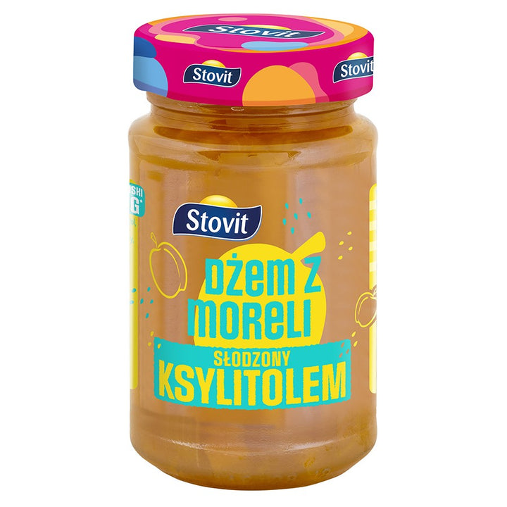 Abrikosų uogienė saldinta ksilitoliu Stovit 250g