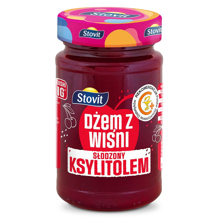 Vyšnių uogienė saldinta ksilitoliu Stovit 250g