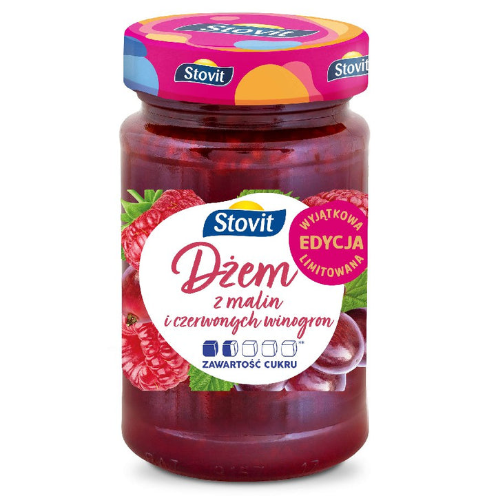 Stovit aviečių ir raudonųjų vynuogių uogienė 260g