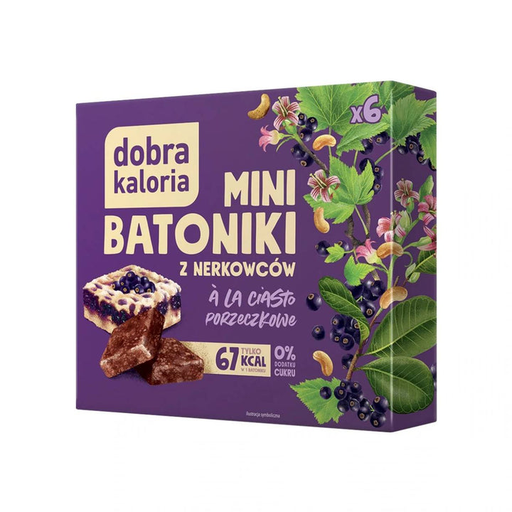 Mini anakardžių batonėliai - a'la serbentų pyragas Dobra Kaloria, 108g