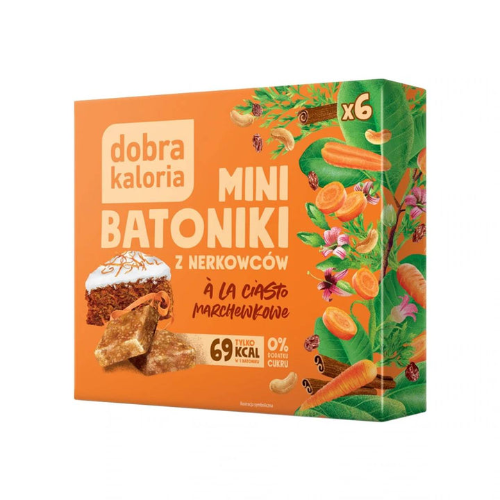 Mini anakardžių batonėliai - a'la morkų pyragas Dobra Kaloria, 102g