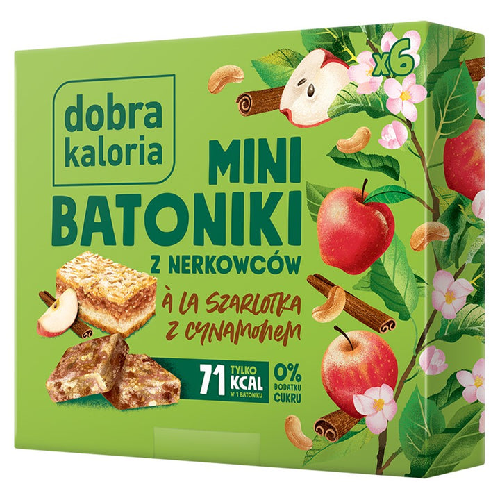 Mini anakardžių batonėliai - Dobra Kaloria obuolių pyragas, 102g