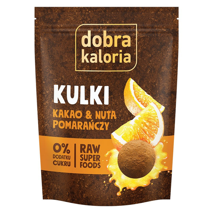 Power Balls - Kakava ir šiek tiek oranžinės spalvos Dobra Kaloria 65g