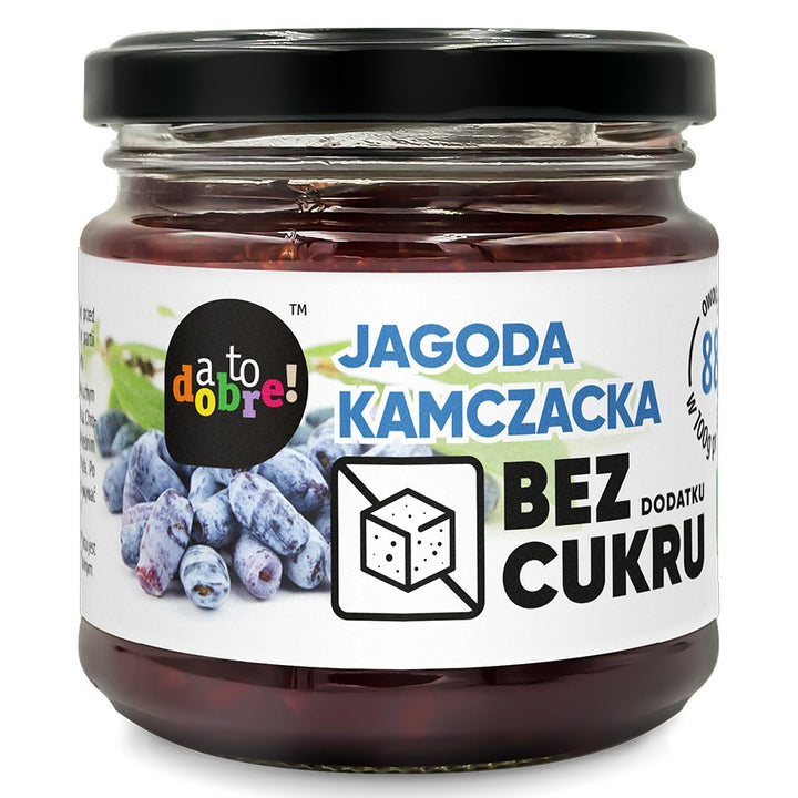 Haskap uogos be pridėtinio cukraus, uogienės konsistencijos A To Dobre!, 195g