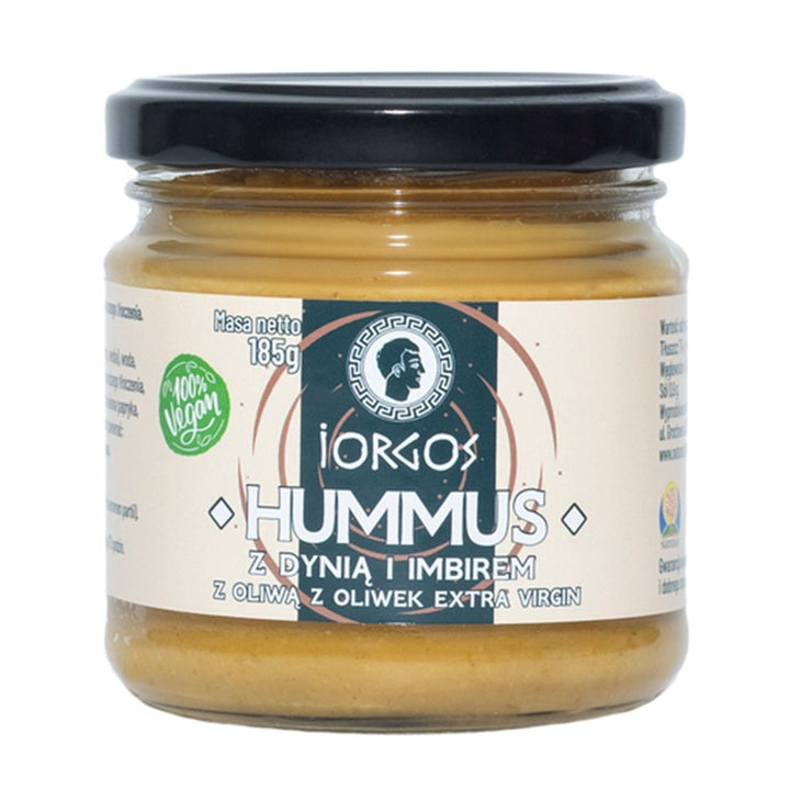 Hummus su moliūgu ir imbieru su alyvuogių aliejumi exv Iorgos, 185g