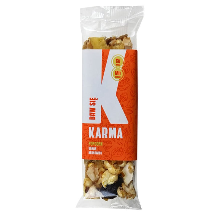"FUN" batonėlis - kukurūzų spragėsiai, bananai, anakardžiai Karma, 35g
