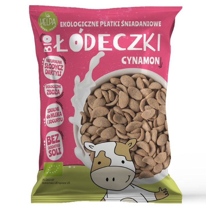 Soros ir avižinės valtys su cinamonu Helpa BIO, 260g