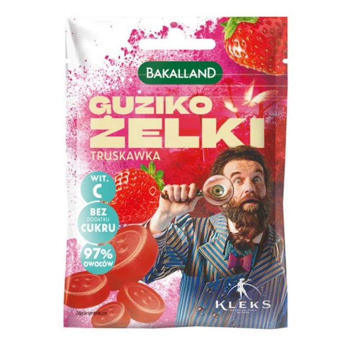 Sagos braškių drebučiai Akademia Pana Kleksa Bakalland, 34g