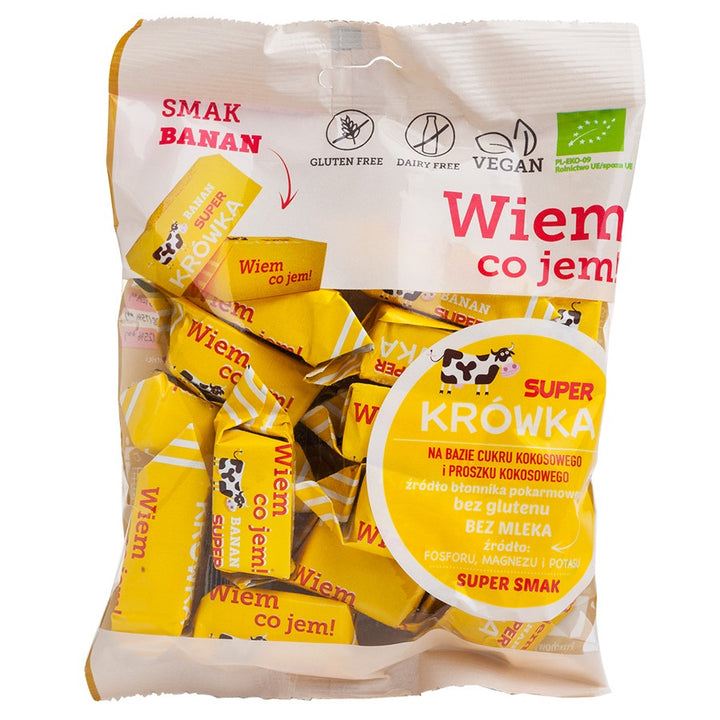 Be pieno bananų fudge be glitimo Super Krówka BIO 150g