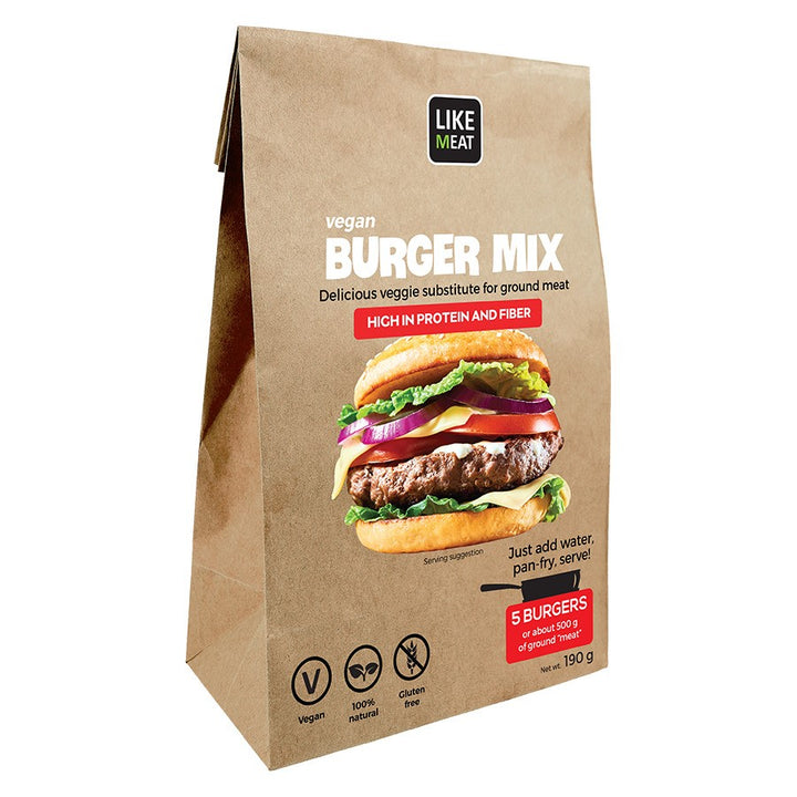 Vegan Burger Mix, augalinės kilmės mėsos pakaitalas Cultured Foods 200g