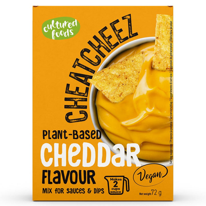 Augalinis padažas arba padažas "CHEATCHEEZ Cheddar" kultivuoti maisto produktai, 72 g