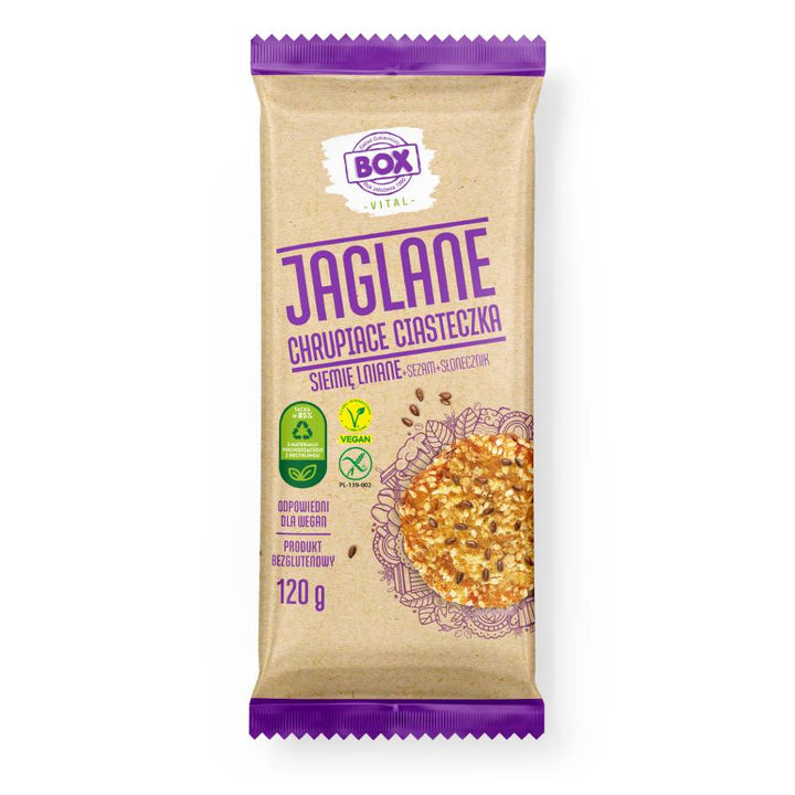 Sorų sausainiai su sėmenimis ZPC BOX, 120g