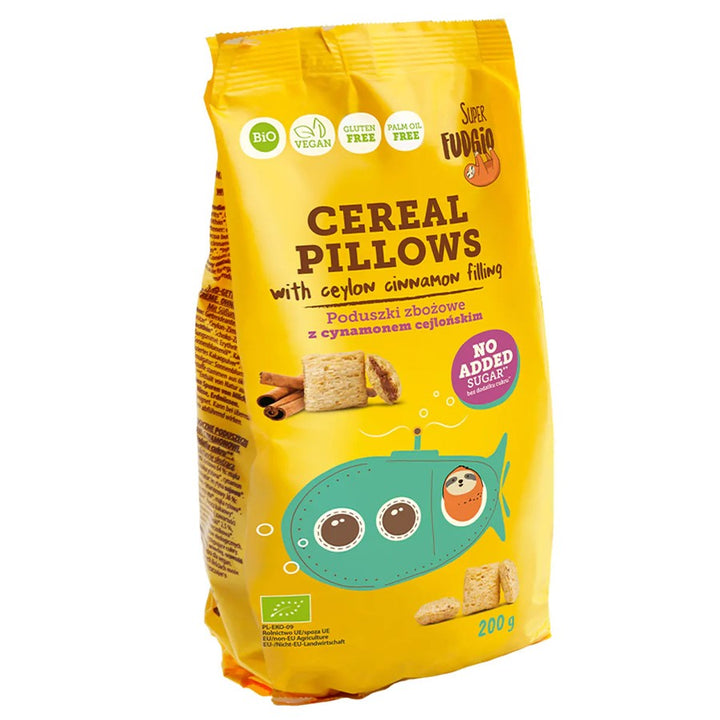 Cinamono skonio grūdų pagalvės be pridėtinio cukraus EKO Super Fudgio, 200g