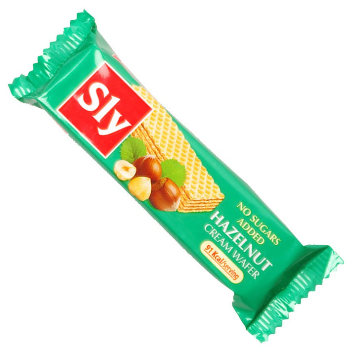Vaflis su lazdyno riešutų kremu be pridėtinio cukraus Sly Nutritia 20g
