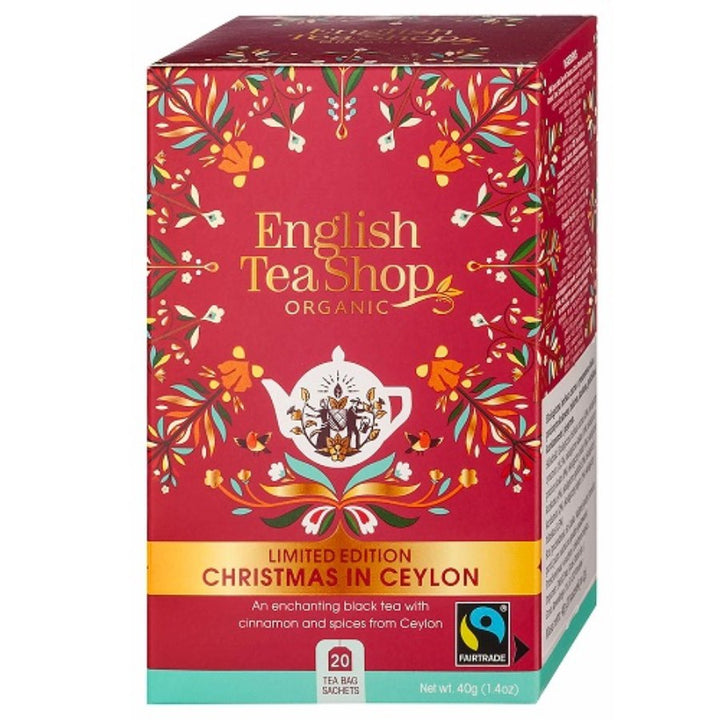 Christmas In Ceylon BIO English Tea Shop arbata, 20 pakelių