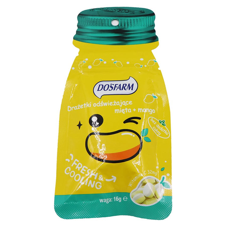 Gaivinančios dražė mėtų + mango Dosfarm 16g
