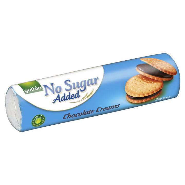 Markizai su šokolado įdaru, be pridėtinio cukraus Gullón, 250g