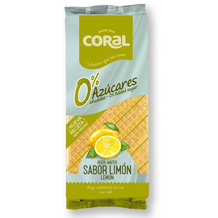 Koraliniai vafliai su citrininiu kremu be pridėtinio cukraus, 150 g