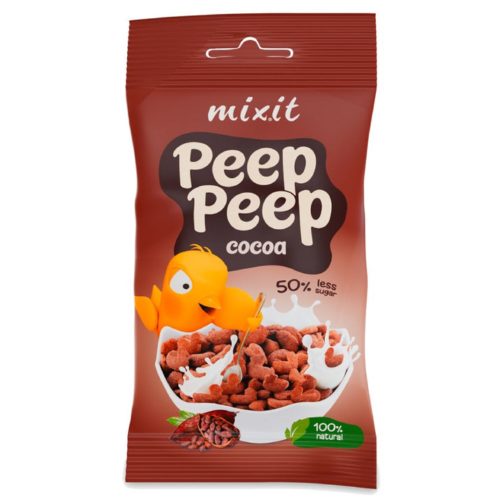 Peep Peep pusryčių dribsniai - kakava MIxit kišenėms, 25g