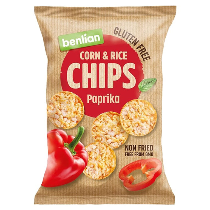 Kukurūzų ir ryžių traškučiai - Benlian pipirai 50g